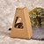 Hand Made Wood Tableware Green Wooden Cup, Capacity:101-200ml(Double Hole)