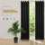 4 PCS High-precision Curtain Shade Cloth Insulation Solid Curtain, Size:5295 Inch132240CM(Dark Blue)