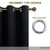 4 PCS High-precision Curtain Shade Cloth Insulation Solid Curtain, Size:4284 Inch107213CM(Black)