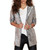 Women Sequined Suit Jacket Without Buckle Stage Clothing(Color:Silver Size:M)