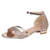 Wild Word Buckle Sandals Female Student Square with Sandals, Size:37(Gold)
