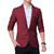Men Casual Suit Self-cultivation Business Blazer, Size: L( Wine Red)