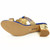 Fashion Thick Heel Rhinestone Fish Mouth Slippers, Size:37(Sky Blue)