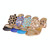 Fashion Thick Heel Rhinestone Fish Mouth Slippers, Size:37(Sky Blue)