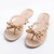 Women Flip-flops Rhinestones Bow Slip-on Flat Sandals, Size:36(Apricot) Women Flip-flops Rhinestones Bow Slip-on Flat Sandals, Size:36(Apricot)