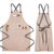 Barbecue Cooking Bartender Antifouling Thick Canvas Apron(Khaki A)