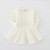 Spring and Autumn Female Babies Cotton Sanded Lotus Leaf Large Swing Skirt Dress(Creamy-White) Spring and Autumn Female Babies Cotton Sanded Lotus Leaf Large Swing Skirt Dress(Creamy-White)