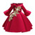 Girls European Style Embroidered Dress Prom Dress, Size:140cm(Red) Girls European Style Embroidered Dress Prom Dress, Size:140cm(Red)