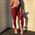 Hip Sports Yoga Pants Solid Color Leggings Women Pants, Size: XXL(Khaki)