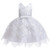 Girls Irregular Embroidered Beaded Bow-knot Tutu Sleeveless Dress Show Dress, Appropriate Height:90cm(White)