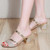 Thick With Open Toe Fish Mouth Sandals, Shoe Size:37(Black)