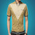Men Business Shirt Short Sleeves Turn-down Collar Shirt, Size:L(White)