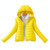 Warm Winter Parka Jacket Ladies Women Slim Short Coat, Size:XXL(Yellow)