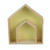 2 in 1 House Style Children Room Wood Partition Rack(Yellow)