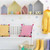 2 in 1 House Style Children Room Wood Partition Rack(Yellow)