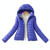 Warm Winter Parka Jacket Ladies Women Slim Short Coat, Size:XL(Blue)