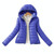Warm Winter Parka Jacket Ladies Women Slim Short Coat, Size:XL(Blue)