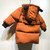 Winter Children Mid-length Thick Warm Down Jacket Cartoon Animal Ear Shape Hooded Cotton Jacket, Height:80cm(Black)