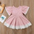 Girls Lace Princess Dress Trumpet Sleeve Three-dimensional Flower Dress, Kid size:130cm(Pink) Girls Lace Princess Dress Trumpet Sleeve Three-dimensional Flower Dress, Kid size:130cm(Pink)