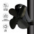 YL-105 4-Blade Aluminum Heat Powered Fireplace Stove Fan(Grey)