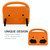 For iPad 10.2 Sparrow Style EVA Material Children Shockproof Casing Shell(Orange)