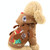 Christmas Santa Costume Winter Pet Dog Clothes with Hat, Size:S(Sled Brown Antler)