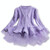 Winter Girls Knit Long Sleeve Sweater Organza Dress Evening Dress, Size:130cm(Purple)