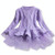 Winter Girls Knit Long Sleeve Sweater Organza Dress Evening Dress, Size:130cm(Purple)
