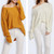 Women Knitwear Turtleneck Sweater, Size: XL(White) Women Knitwear Turtleneck Sweater, Size: XL(White)