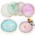 Nail Palettes Resin Agate Pieces Nail Painting Palette Decoration Storage Tray(Pink)
