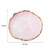 Nail Palettes Resin Agate Pieces Nail Painting Palette Decoration Storage Tray(Pink)