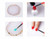 Nail Palettes Resin Agate Pieces Nail Painting Palette Decoration Storage Tray(Pink)