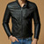Men Plus Velvet Motorcycle Jacket Coat (Color:Black Size:L) Men Plus Velvet Motorcycle Jacket Coat (Color:Black Size:L)