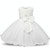 White   Girls Sleeveless Rose Flower Pattern Bow-knot Lace Dress Show Dress, Kid Size: 100cm White   Girls Sleeveless Rose Flower Pattern Bow-knot Lace Dress Show Dress, Kid Size: 100cm