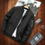 Men Casual Fashion Jacket (Color:Black Size:XXL)