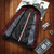 Men Casual Fashion Jacket (Color:Black Size:XXL)