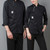 Men and Women Hotel Canteen Cake Baker Kitchen Long Sleeve Work Clothes, Size:S(Red)