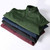 Solid Color Collage Long Sleeve Stand Collar Men Jacket (Color:Black Size:5XL)