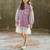 Autumn Girls Fashion Letter Pattern Long Sleeve Lace Stitching Dress, Kid Size:150 Yards(Light Purple) Autumn Girls Fashion Letter Pattern Long Sleeve Lace Stitching Dress, Kid Size:150 Yards(Light Purple)
