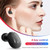 A10 TWS Space Capsule Shape Wireless Bluetooth Earphone with Magnetic Charging Box & Lanyard, Support HD Call & Automatic Pairing Bluetooth(Black White)