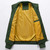 Solid Color Collage Long Sleeve Stand Collar Men Jacket (Color:Black Size:XXXL)