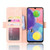 For Galaxy A70s Wallet Style Skin Feel Calf Pattern Leather Case with Separate Card Slot(Pink)