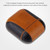 Colour-matching Flip-over Leather Earphones Shockproof Protective Case for Apple AirPods 1 / 2(Coffee)