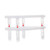Tableware Dish Stacking Drain Rack Translucent Plastic Kitchen Storage Rack