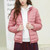 Casual Ultra Light White Duck Down Jacket Women Autumn Winter Warm Coat Hooded Parka, Size:XXXL(Navy Blue)