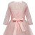 Girls Party Dress Children Clothing Bridesmaid Wedding Flower Girl Princess Dress, Height:130cm(Purple)
