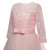 Girls Party Dress Children Clothing Bridesmaid Wedding Flower Girl Princess Dress, Height:150cm(Pink)