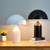 White 220V  E14 LED Metal Mushroom Table Lamp Bedroom Decorative Table Lamp, Size:L