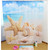 2 PCS Colorful Beach Conch Starfish Shell Polyester Washable Bath Shower Curtains, Size:90X180cm(Beach Shell)