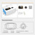 DD1 Smart Electronic Cat Eye Camera Doorbell with 2.8 inch LCD Screen, Support Infrared Night Vision(Silver)